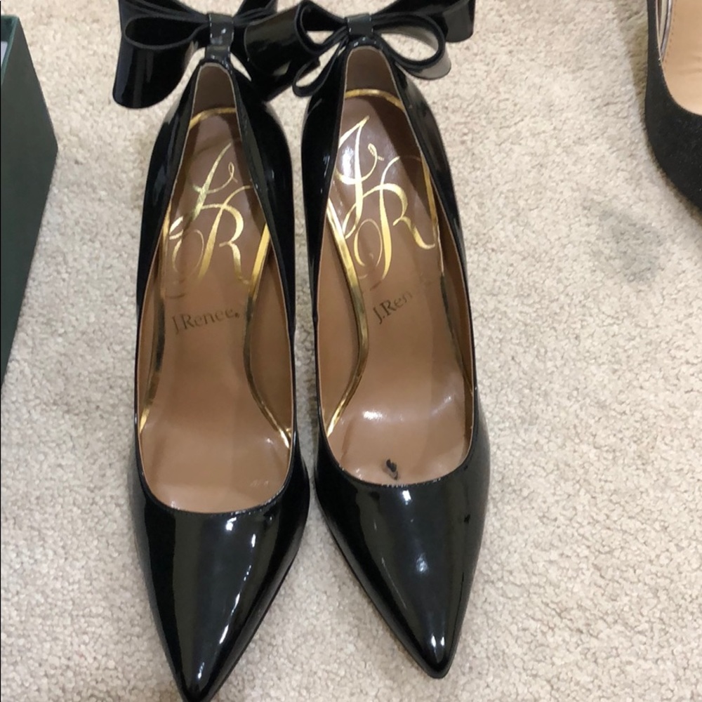 J. Renee heels with bows on the back